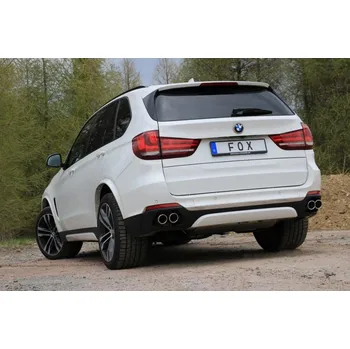 Tlumič výfuku Fox Sportauspuff koncový tlumič výfuku s koncovkou 2x80 Typ 16 na obou stranách pro BMW X5 F15 s motorem 4.4 SLEVA 2%