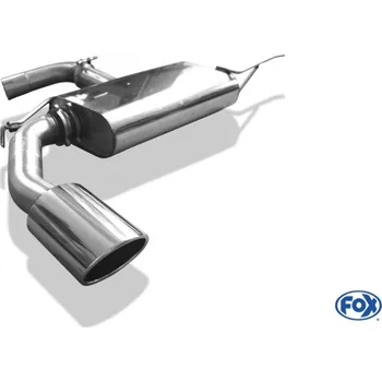 Tlumič výfuku Fox Sportauspuff koncový díl výfuku s koncovkou 129x106 Typ 32 pro Audi A3 8P s motorem 1.8, 2.0 TDI, 2.0 TFSI SLEVA 2%