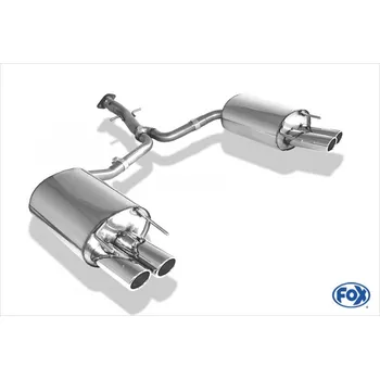 Tlumič výfuku Fox Sportauspuff koncový tlumič výfuku s koncovkou 2x88x74 Typ 32 na obou stranách pro Lexus IS 220 Diesel s motorem 2.2 SLEVA 2%