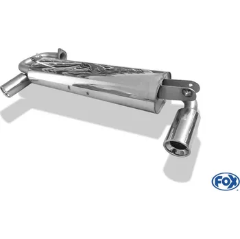 Tlumič výfuku Fox Sportauspuff koncový tlumič výfuku s koncovkou 1x90 Typ 13 na obou stranách pro Toyota MR2 W2 s motorem 2.0 16V SLEVA 2%