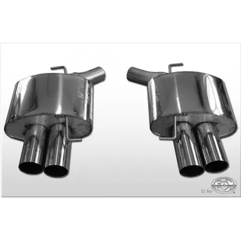 Tlumič výfuku Fox Sportauspuff koncový tlumič výfuku s koncovkou 2x80 Typ 10 na obou stranách pro BMW řada 5 F10 2011- s motorem 3.0 SLEVA 2%