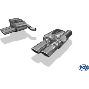 Tlumič výfuku Fox Sportauspuff koncový tlumič výfuku s koncovkou 2x115x85 Typ 44 na obou stranách pro Porsche Panamera 2009- s motorem 3.6 SLEVA 2%