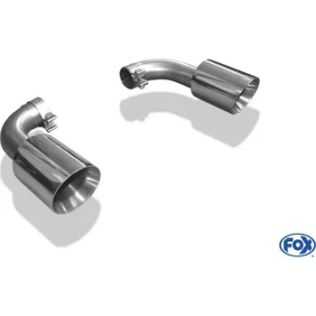 Tlumič výfuku Fox Sportauspuff koncový tlumič výfuku s koncovkou 1x125 Typ 25 na obou stranách pro Volkswagen Touareg 7P s motorem 3.0 TDI SLEVA 2%