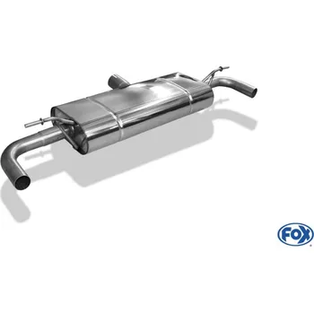 Tlumič výfuku Fox Sportauspuff koncový tlumič výfuku s koncovkou vyvedeno do OEM koncovek pro Mercedes třída A 245 2012- s motorem 2.0 SLEVA 2%