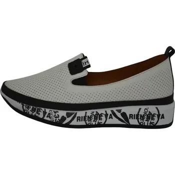 Dámské mokasíny Obuv dámská KLOP 061 4044 bílá (Dámská kožená mokasína)