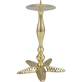 Svícen SEA Club Stojan na svíčky - Mořská hvězda, mosaz, V: 23 cm, Ø: hmotnost: 15/9cm