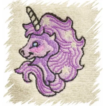 Sprchový závěs Dětský ručník s výšivkou - JEDNOROŽEC typ 2