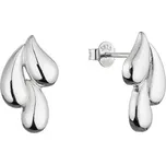 Stříbrné náušnice stékající kapky 61083