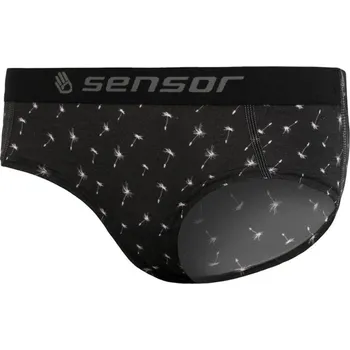 Dámské termo spodky dámské kalhotky SENSOR MERINO IMPRESS dámské kalhotky černá/pattern - XL