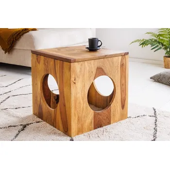 Konferenční stolek Stolek CUBER (Malý stolek z masivního dřeva 40cm.)