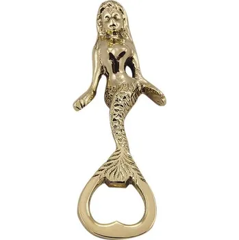Popelník SEA Club Otvírák na lahve - Mořská panna, mosaz, 13,5 cm