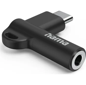 Audio kabel Hama audio adaptér USB-C na jack 3,5 mm, aktivní, kompaktní