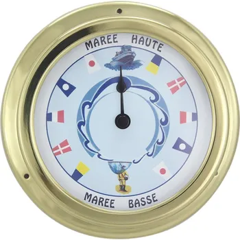 Hodiny SEA Club Přílivové hodiny, mosaz, barevný ciferník, Ø: v: 4,2 cm, výška: 14,5/10 cm
