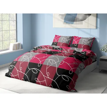 Povlečení Aaryans bavlněné povlečení Harley vínové 140x200/70x90cm