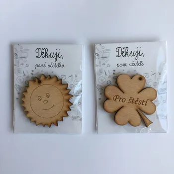 Poděkování učitelce, učiteli Nápis: Paní učitelce