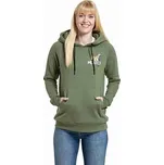 Meatfly dámská mikina Watani Olive Flowers | Zelená | Velikost L