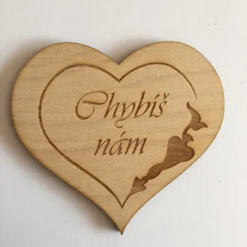 Smuteční dekorace Smuteční dekorace srdce 9 cm - Chybíš nám