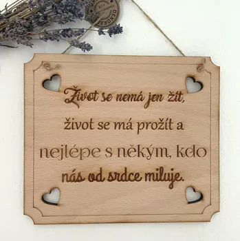 Cedulka s citátem cedulka