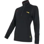 dámská mikina krátký zip SENSOR MERINO UPPER dámská mikina krátký zip černá - XL