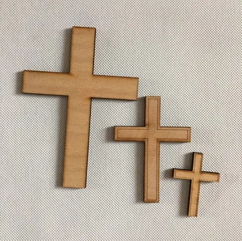 Smuteční dekorace Dřevěné křížky - smuteční Rozměry: 6 cm