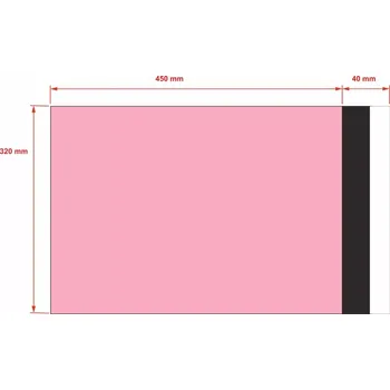 Obálka PLASTOVÉ OBÁLKY 320x450 mm růžové od 10 ks
