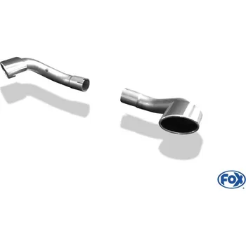 Tlumič výfuku Fox Sportauspuff koncový tlumič výfuku s koncovkou 115x85 Typ 38 na obou stranách pro BMW X5 E70 s motorem 3.0 d SLEVA 2%