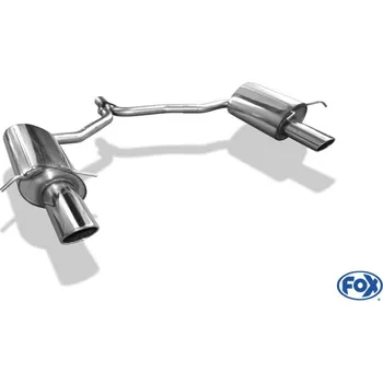Tlumič výfuku Fox Sportauspuff koncový tlumič výfuku s koncovkou 1x115x85 Typ 32 na obou stranách pro Mercedes třída E C207 2009- s motorem 1.8, 2.2 D SLEVA 2%
