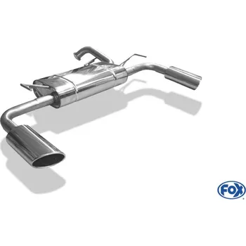 Tlumič výfuku Fox Sportauspuff koncový tlumič výfuku s koncovkou 115x85 Typ 38 na obou stranách pro Mitsubishi Lancer CYO 2012- s motorem 1.8 D SLEVA 2%