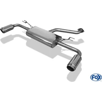 Tlumič výfuku Fox Sportauspuff koncový tlumič výfuku s koncovkou 1x100 Typ 27 na obou stranách pro Hyundai I30 GD 2012- s motorem 1.6 SLEVA 2%
