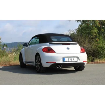 Tlumič výfuku Fox Sportauspuff koncový tlumič výfuku s koncovkou 2x90 Typ 16 pro Volkswagen Beetle 16 2011- s motorem 1.2, s pevnou ZN SLEVA 2%