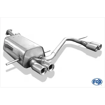 Tlumič výfuku Fox Sportauspuff koncový tlumič výfuku s koncovkou 2x76 Typ 13 na obou stranách pro Subaru Impreza GD, GG s motorem 2.0 Turbo SLEVA 2%