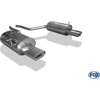 Tlumič výfuku Fox Sportauspuff koncový tlumič výfuku s koncovkou 160x80 Typ 53 na obou stranách pro BMW řada 7 E38 s motorem 3.0, 3.5, 4.0, pro vozy s výřezem v náraz. SLEVA 2%