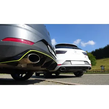 Tlumič výfuku Fox Sportauspuff koncový díl výfuku s koncovkou 160x90 Typ 38 na obou stranách pro Seat Leon 5F ST s motorem 2.0 SLEVA 2%