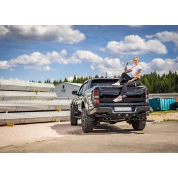 Tlumič výfuku Fox Sportauspuff koncový tlumič výfuku s koncovkou 2x100 Typ 25 na obou stranách pro Ford Raptor s motorem 2.0 D SLEVA 2%