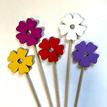 umělá květina Kytička na zápichu 6 cm Barva: Fialová