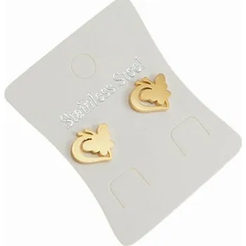 Náušnice Náušnice motýlek nerez. ocel zlaté BCHP =BCH002=