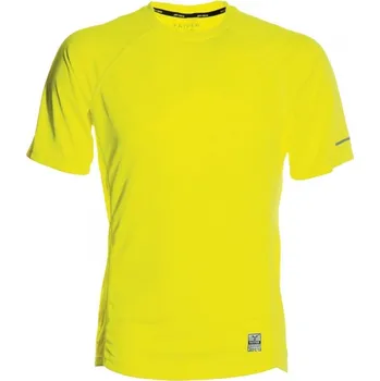 Pánské tričko Triko RUNNING DRY-TECH žlutá fluo PAYPER pánské sportovní