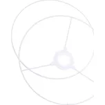 Stabilní kovový rám ULDIGI pro kulaté stínidlo vlastní výroby, Vintage kroužek stínidla s kroužky,