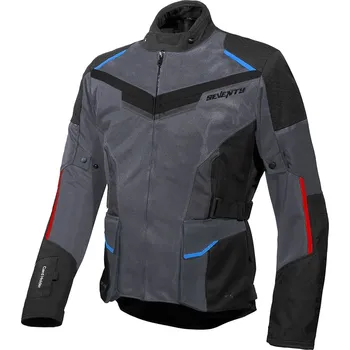 Sportovní oblečení SEVENTY DEGREES Bunda na motorku Seventy Degrees SD-JT70 Atacama šedo-modro-červená