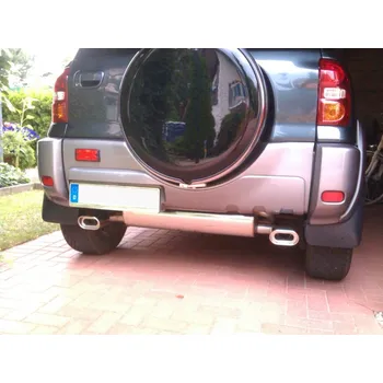 Tlumič výfuku Fox Sportauspuff koncový tlumič výfuku s koncovkou 135x80 Typ 53 na obou stranách pro Toyota RAV 4 II s motorem 2.0, 2.0 D-4D, 3dvéř. SLEVA 2%