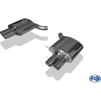 Tlumič výfuku Fox Sportauspuff koncový tlumič výfuku s koncovkou 2x90 Typ 16 na obou stranách pro BMW řada 6 F06, F12, F13 s motorem 3.0 SLEVA 2%
