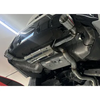 Tlumič výfuku Fox Sportauspuff koncový tlumič výfuku s klapkou s koncovkou 1x114 Typ 25 na obou stranách pro BMW řada 3 G3X s motorem 2.0, 330i SLEVA 2%