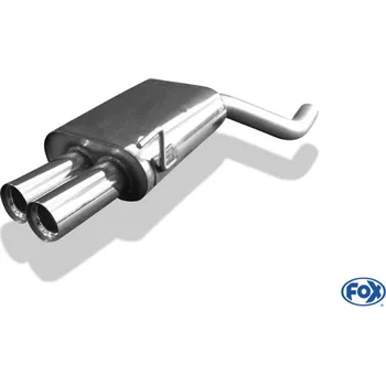 Tlumič výfuku Fox Sportauspuff koncový tlumič výfuku s koncovkou 2x76 Typ 11 pro Audi 80 B4 s motorem 2.0, 2.3, 2.6, 2.8 SLEVA 2%