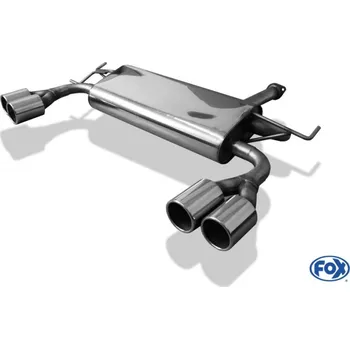 Tlumič výfuku Fox Sportauspuff koncový tlumič výfuku s koncovkou 2x90 Typ 12 na obou stranách pro Hyundai Tucson JM 2004-2010 s motorem 2.7 SLEVA 2%