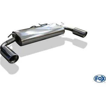 Tlumič výfuku Fox Sportauspuff koncový tlumič výfuku s koncovkou 1x100 Typ 17 na obou stranách pro Mitsubishi Lancer CYO s motorem 2.0 D SLEVA 2%