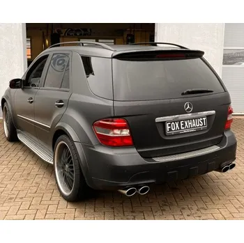 Tlumič výfuku Fox Sportauspuff koncový tlumič výfuku s koncovkou 2x115x85 Typ 44 na obou stranách pro Mercedes třída M W164 s motorem 3.0 d, 3.5, 5.0 SLEVA 2%