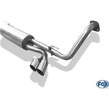Tlumič výfuku Fox Sportauspuff koncový tlumič výfuku s koncovkou 2x80 Typ 14 pro Mercedes třída G 463 -2000 s motorem 5.0 SLEVA 2%