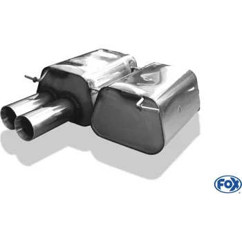 Tlumič výfuku Fox Sportauspuff koncový tlumič výfuku s koncovkou 2x80 Typ 24 pro BMW řada 3 E90, E91, E92 s motorem 3.0 SLEVA 2%