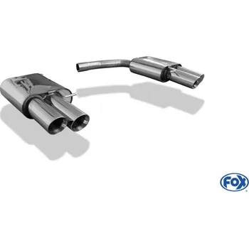 Tlumič výfuku Fox Sportauspuff koncový tlumič výfuku s koncovkou 2x90 Typ 25 na obou stranách pro Audi A5 Coupe 2007- s motorem 2.0 TFSI, 3.0, 4.2 SLEVA 2%