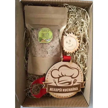 Kosmetická sada Dárek pro kuchařku menší sada Obsah krabičky: Bylinková sůl